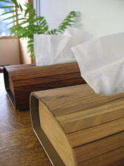 木製ティッシュケース